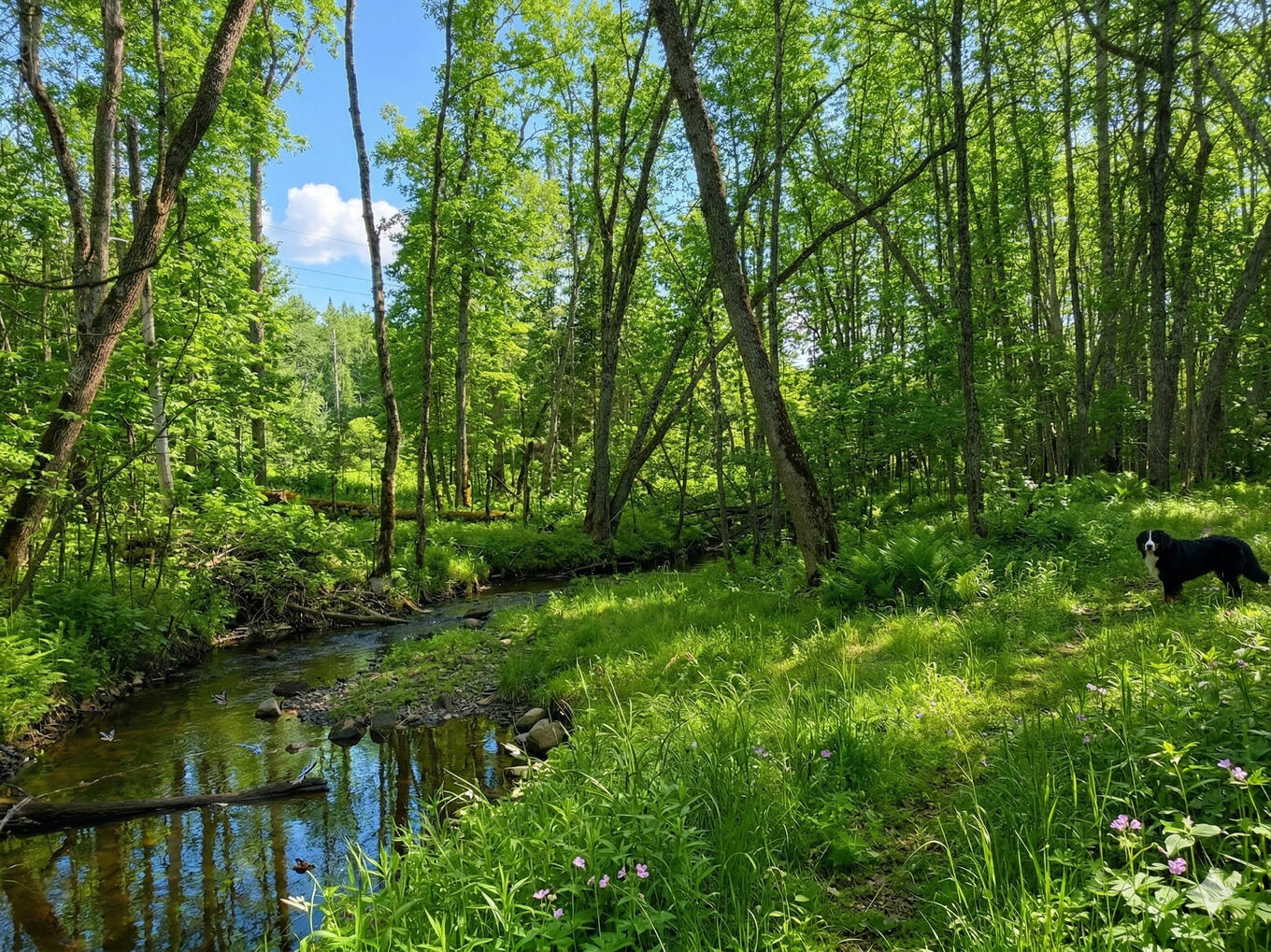 Private Trail Following Creek